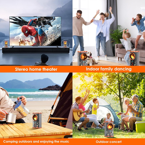 Altavoz Bluetooth Inalámbrico Transparente Mini Altavoz Port