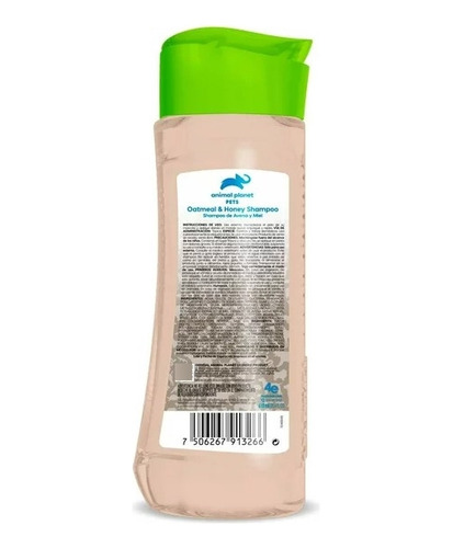 Shampoo Para Perro Animal Planet De Avena Y Miel 610 Ml