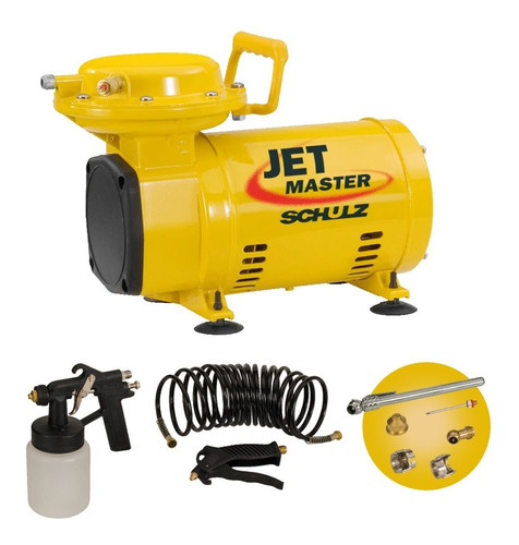 Compressor De Ar Direto C/ Kit Jet Master Schulz