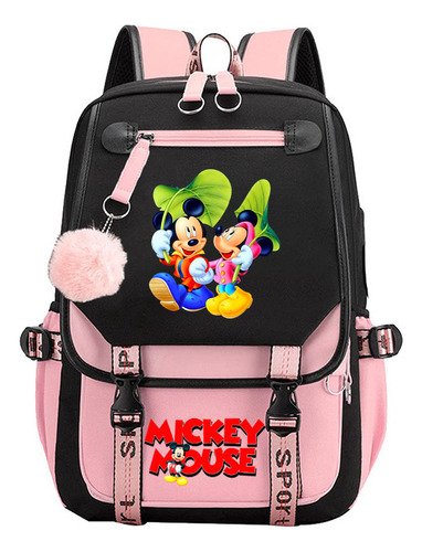 C Bolsa De Viaje De Mickey Mouse, Mochila Recargable Por