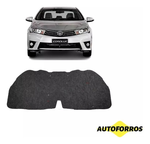Forro Térmico Anti Ruido Toyota Corolla 15 - 19 Kit Presilha