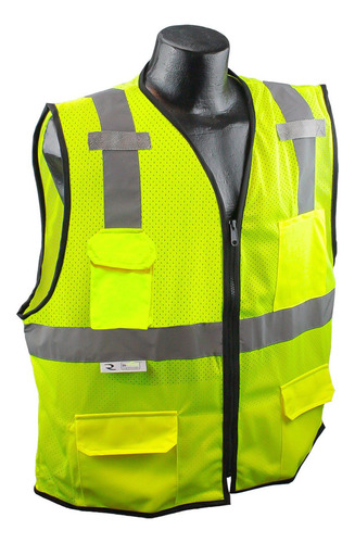 Chaleco De Seguridad Verde Radians Sv7e-2zgm-2x/3x