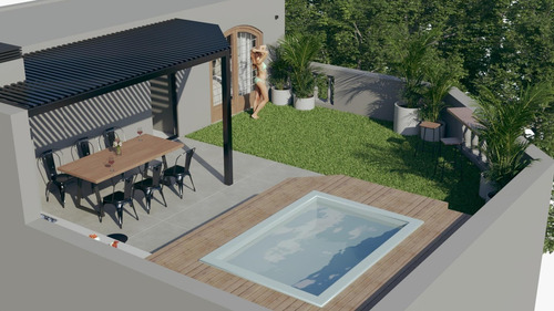 Imagen 10 de 10 de Casa De 3 Dormitorios Con Terraza Exclusiva Y Piscina