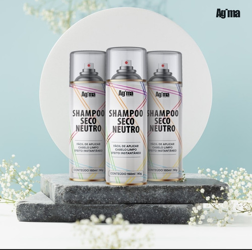 Kit C/2 Shampoo Seco Neutro Agima Fixing 150ml