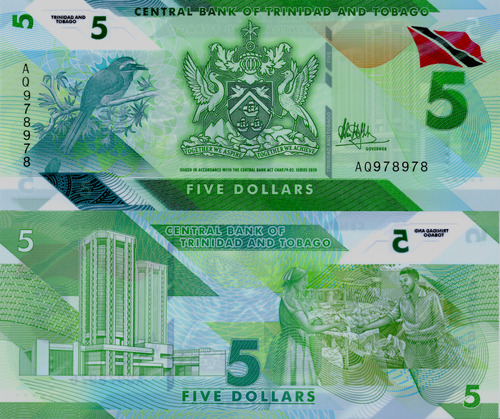 Trinidad Y Tobago - 5 Dólares - Año 2020