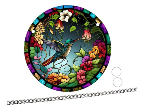 Atrapasueños De Colibrí, Decoración Colorida De Para