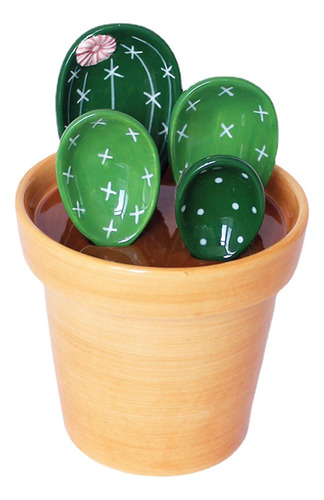 Cucharas Medidoras De Cactus Creativas En Maceta
