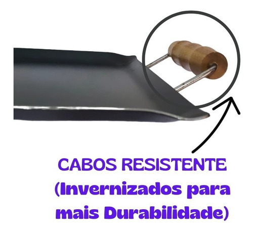 Chapa Bifeteira Aço Carbono 48x30 Com Prensa Fogão Fogareiro
