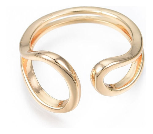 Anillo Ring Ajustable Baño Oro Lagrima Dama Mujer