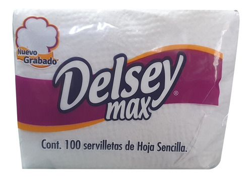 Servilletas Delsey Max Paquete Con 100 Pzas C/u