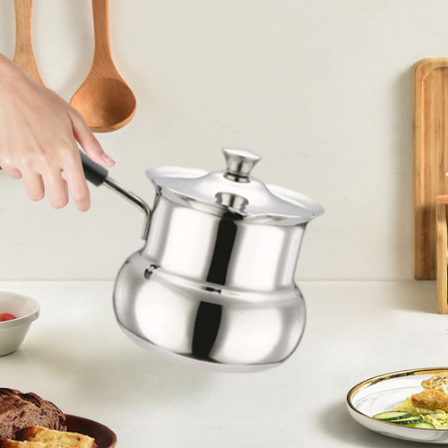 4 Cafetera Calentador De Leche Portátil Forma De Tambor