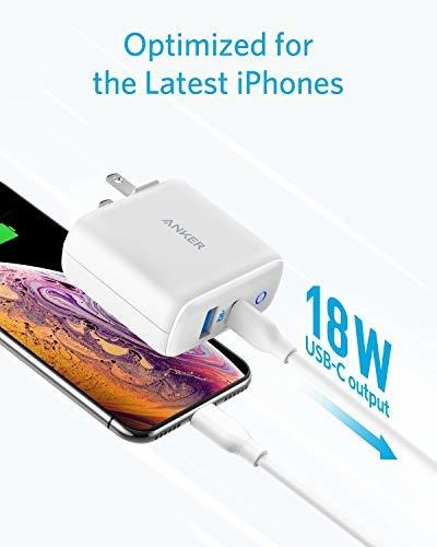 Ancla Cargador De Pared Usb C 30 W 2 Puertos Tipo C Compacto
