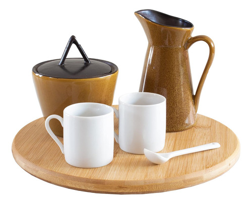 Tb Home - Base Giratoria Lazy Susan De Bambú