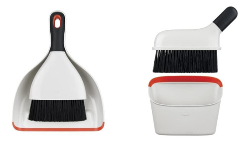 Juego De Recogedor Y Cepillo Compacto Color Blanco