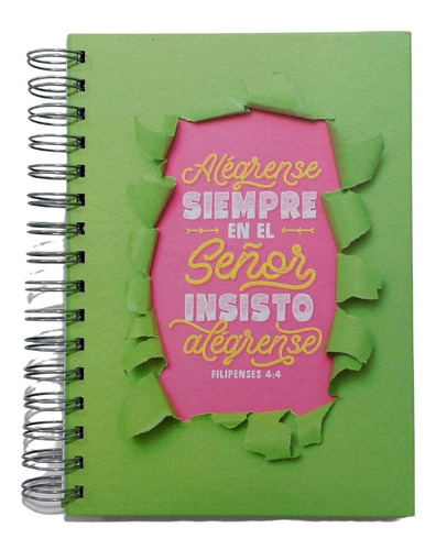 Cuaderno Tapa Dura/regalería Cristiana/alégrense Siempre