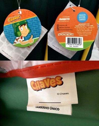 Imagem 10 de 10 de Mochila Rodinhas + Lancheira + Estojo Duplo Chaves Original
