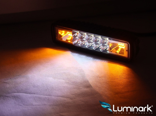 Imagem 6 de 8 de Par Farol De Milha Led C/ Strobo 4 Func. 48w Branco + Ambar