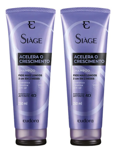 Imagem 1 de 1 de Acelera O Crescimento Shampoo (2unid) 250ml - Eudora
