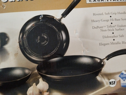 Sartenes Set 3 Pzas Importado  Black Saute Pans