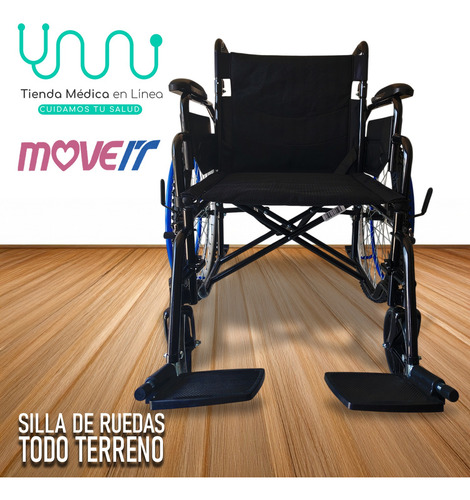 Silla Ruedas Todo Terreno C/ Descansapiés Desmontables