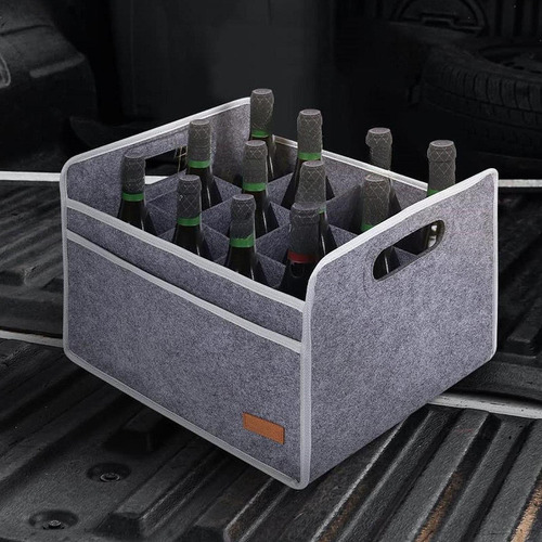 // Caja De Almacenamiento Para 12 Botellas, Portabotellas De
