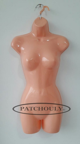 Maniqui Medio Torso Colgante Mujer Plastico Resistente Largo