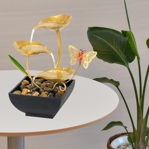 Fonte De Mesa De Relaxamento Pequena Cascata Alimentada Por