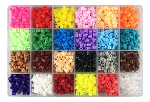 2400 Piezas Hama Beads Fuse Beads Craft 24 Colores Puzzles