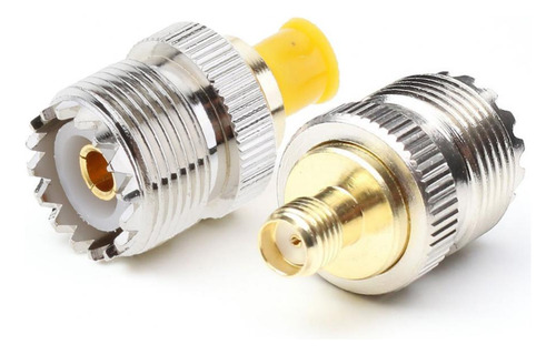 2pcs De Adaptador Rf Sma A Conector De Uhf Femenino