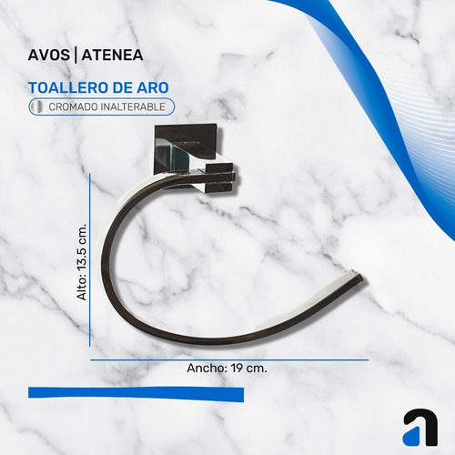 Imagen 7 de 10 de Accesorios De Baño Kit Juego 6 Piezas Avos - Atenea