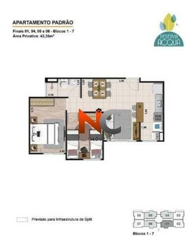Imagem 14 de 15 de Acqua - Direcional - Apartamento 2 Dorms, Jacarepaguá - Rj - R$ 211 Mil. - 16155676
