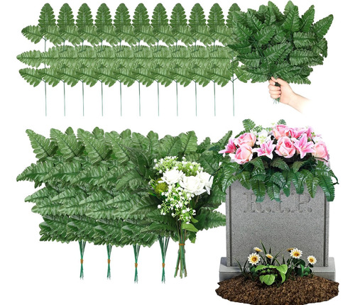 Yunlly 100 Paquete De Flores De Cementerio De Helecho Verde
