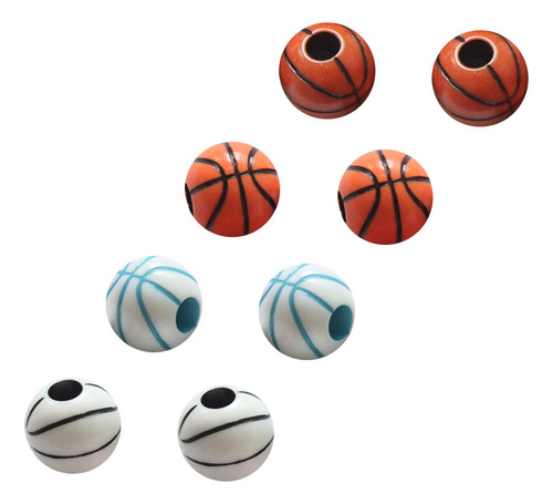 Pulsera De Abalorios Con Estampado De Baloncesto De Colores