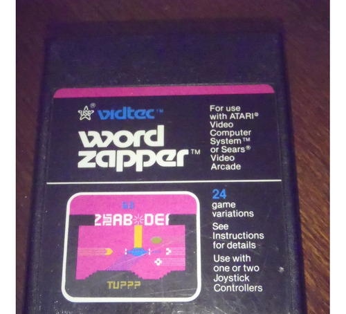Word Zapper Cartucho Atari 2600 Funcionando