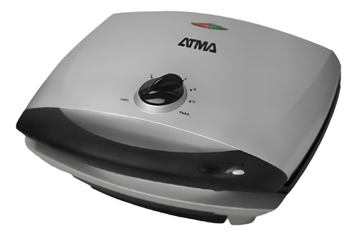 Parrilla Eléctrica Atma Con Tapa Doble Grill Pg4720p Gris Plata