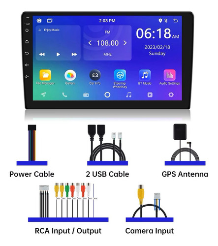 Multimídia Android Universal Automedía Quad-core 3/32gb