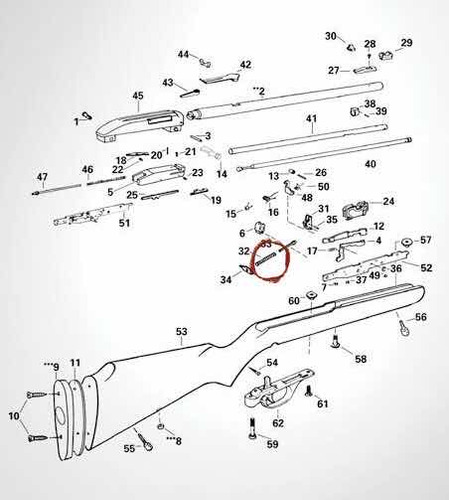 Resorte De Martillo De Marlin 60