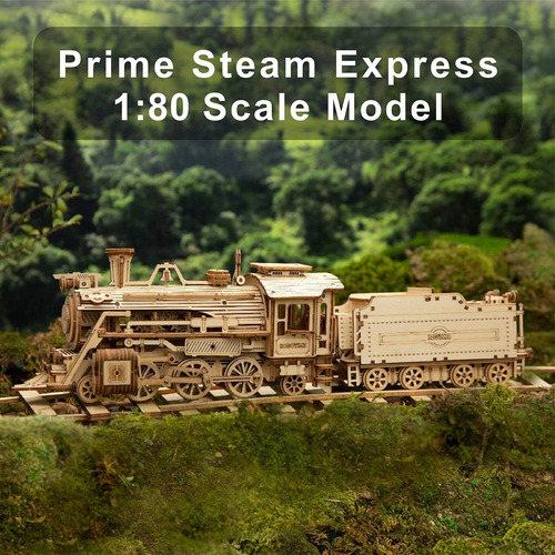 Rokr 3d Puzzle De Madera Para Adultos-modelo De Tren Mecá...