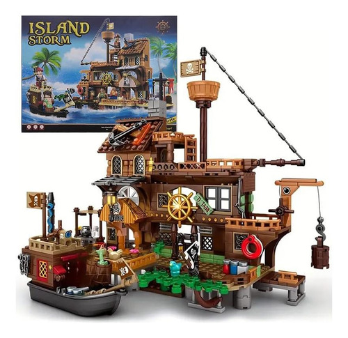 Juego De Bloques De Construcción Island Storm De 675 Piezas