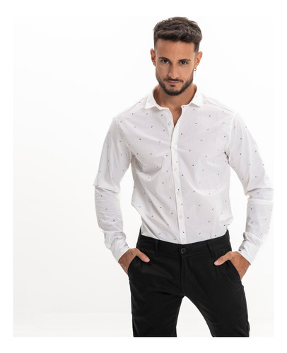 Camisa Hombre Farenheite M/l Pourri