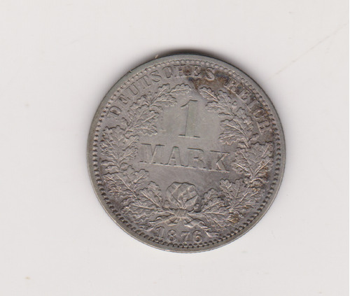 Moneda Alemania 1 Marco Año 1876 A Plata Excelente ++