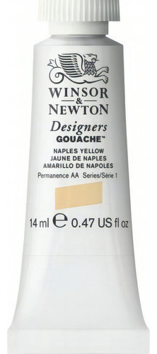 Gouache Winsor & Newton 14ml - Color Amarillo Nápoles