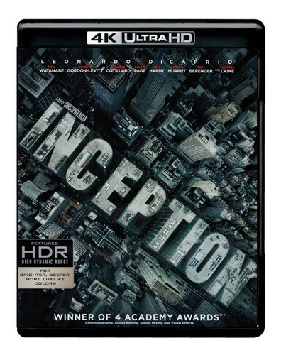 El Origen Inception Pelicula 4k Ultra Hd + Blu-ray