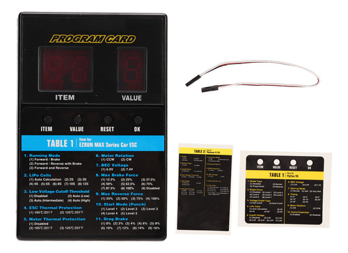 Tarjeta De Programación Esc Led Program Sin Escobillas Unive