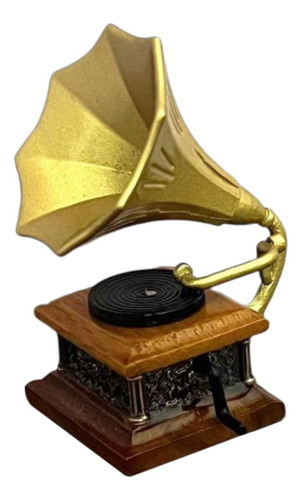 Dollhouse Gramophone 1/12 Cena Gift Micro Paisagem Fingir