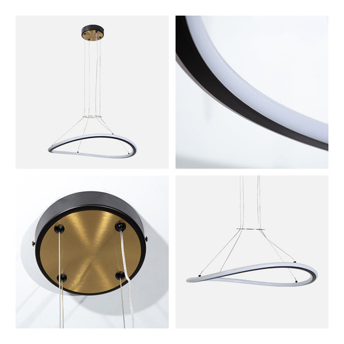 Lámpara Colgante Led De Techo Designers 24152-2 Luz Color Amarillo