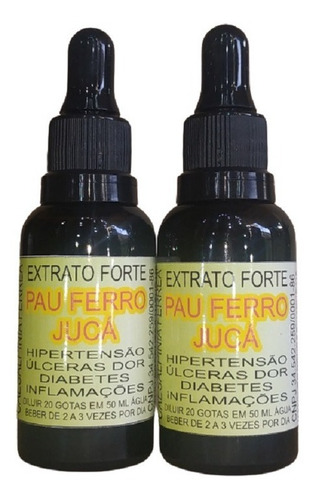2 Extrato De Pau Ferro / Jucá (30 Ml) Caesalpinia Ferrea
