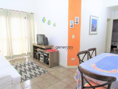 Imagem 4 de 15 de Apartamento À Venda Na Praia Das Astúrias, 02 Dormitórios, Com Sacada E Garagem - Ap0429
