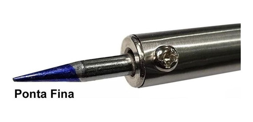 Imagem 2 de 6 de Ferro De Solda Minipa 27w Soldador Ponta Fina E Suporte 127v