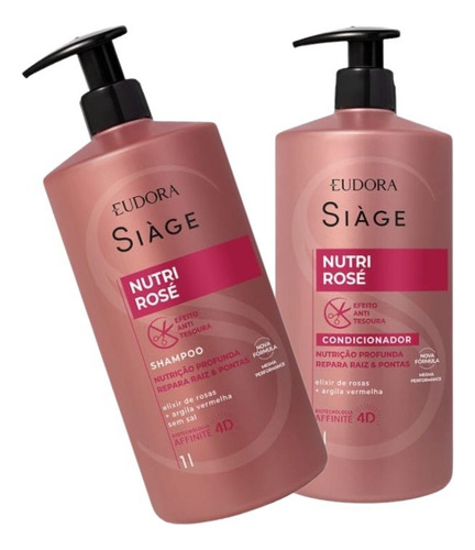  Siàge Nutri Rosé Shampoo + Condicionador Litro